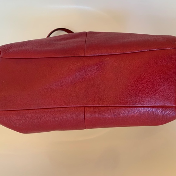 COACH Madison Phoebe Red Leather Shoulder Bag 26224 - Picture 7 of 8